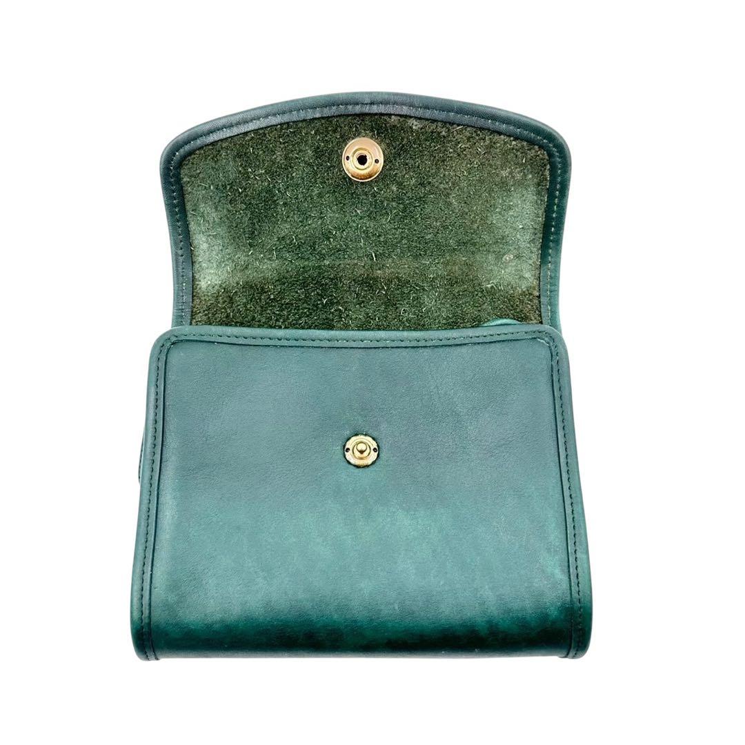 オールドコーチ　ショルダーバッグ　ドイツホック　9892 オールレザー　グリーン