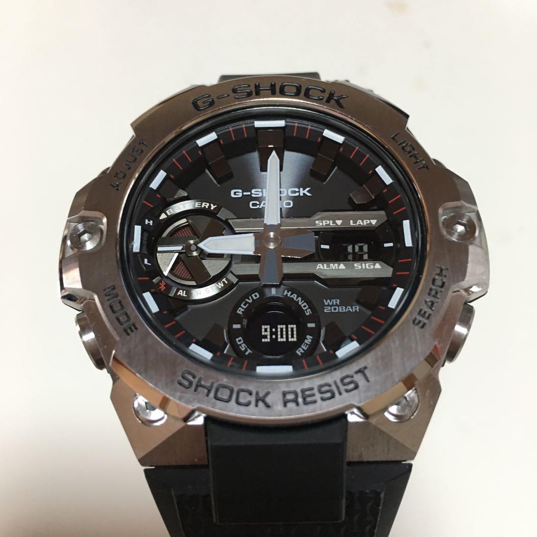 CASIO超美品！使用１回だけ腕時計ラバーGST-8400...フリーサイズ 黒