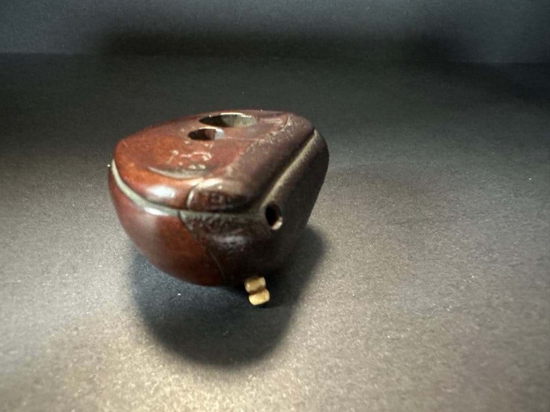 【根付(netsuke)】栗の根付　木製　江戸時代