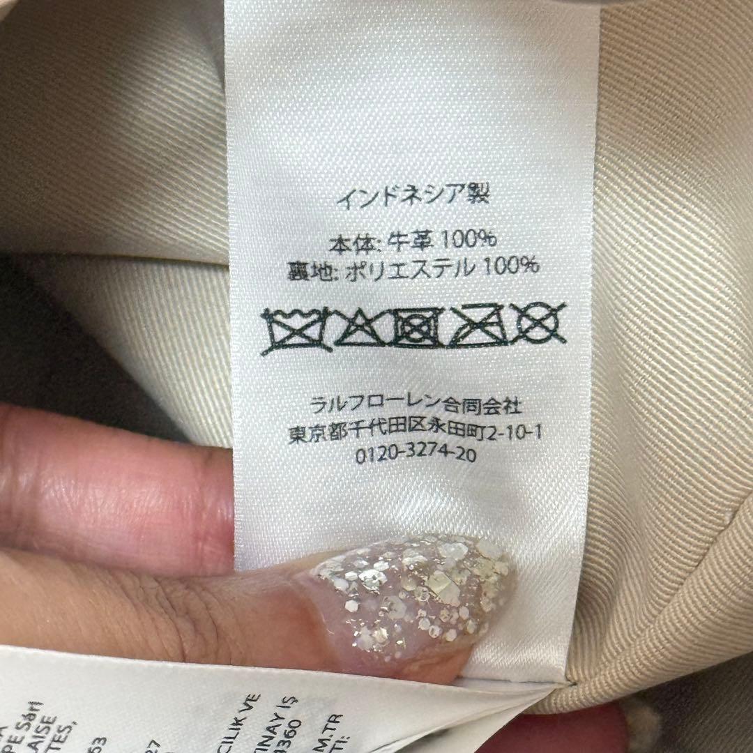 ローレンラルフローレン アンディ 巾着 ドローストリングショルダーバッグ未使用級