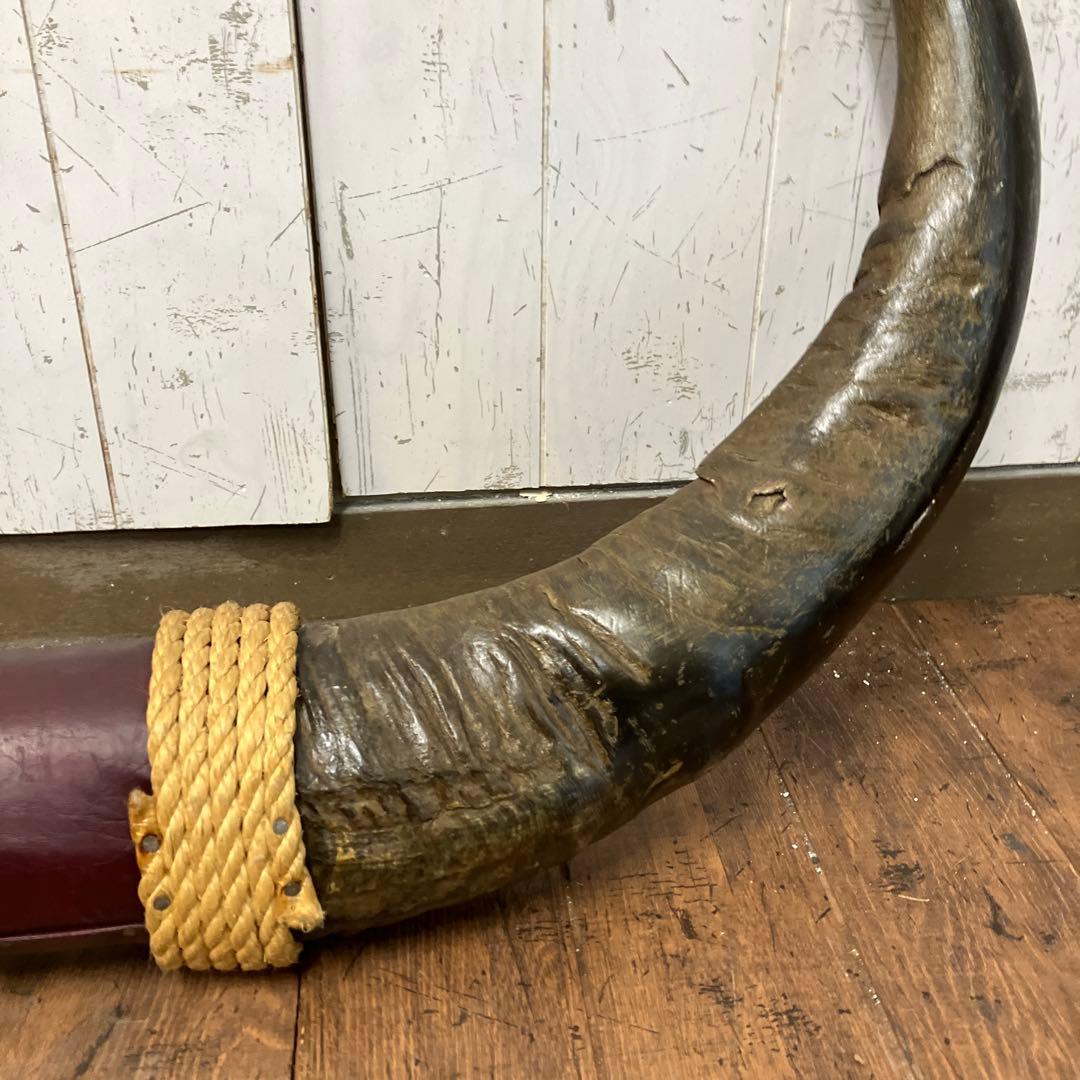 A-2 アンティーク ヴィンテージ 水牛 角 置物 ディスプレイ 彫り 彫刻