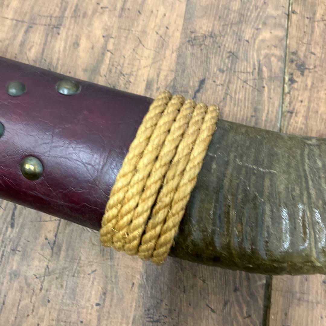 A-2 アンティーク ヴィンテージ 水牛 角 置物 ディスプレイ 彫り 彫刻