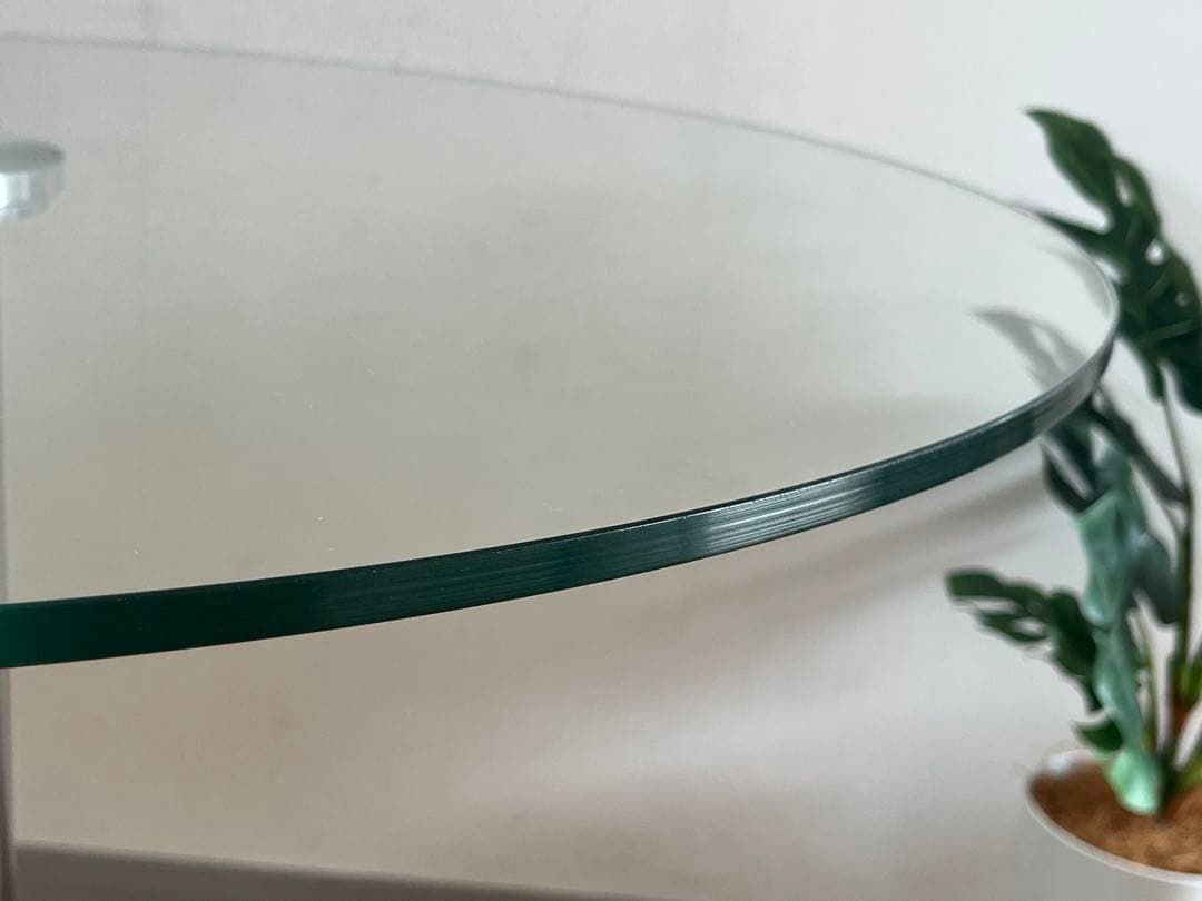 モダンスタイル　ガラステーブル　φ800 ミッドセンチュリー　ダイニング　カフェ