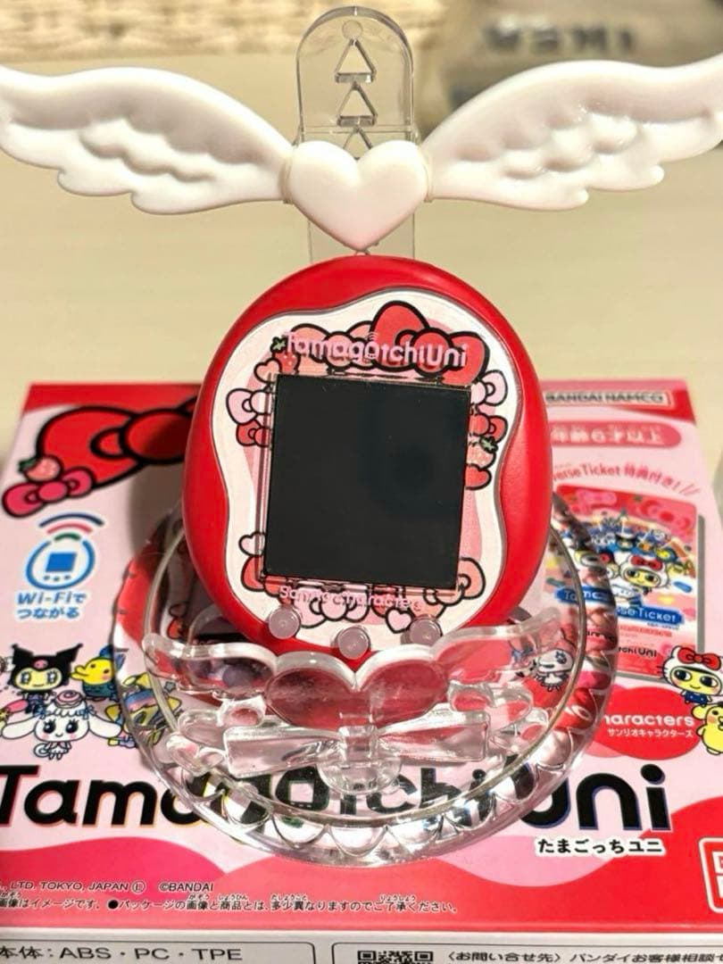 たまごっちユニ サンリオ 箱付き エリア4つ付 カバーとフェイスプレートカバー付