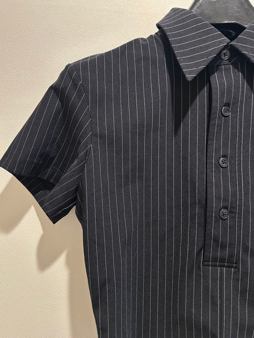 alexanderwang.t ネイビー ショート丈 ポロシャツ クロップド