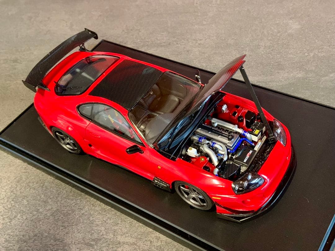 タミヤ 1/24 塗装済 完成品 トヨタ スープラ RIDOX 織戸 アドバン