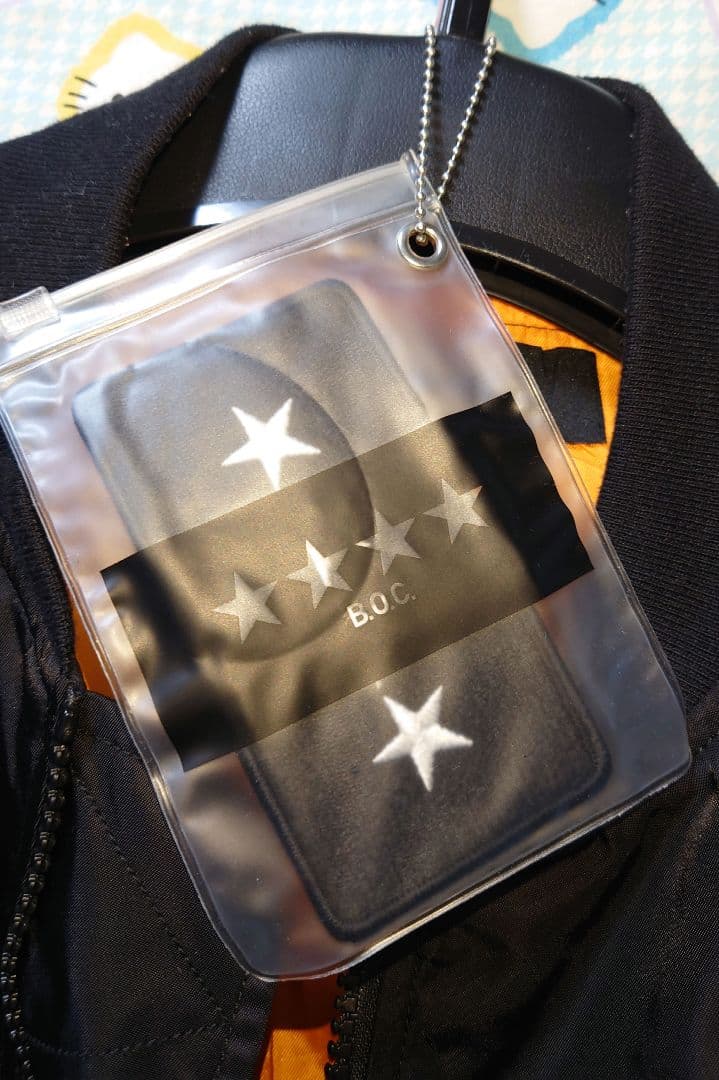 着用品　MA1黒ジャンパー　BUMP OF CHICKENバンプオブチキン　Ｍ