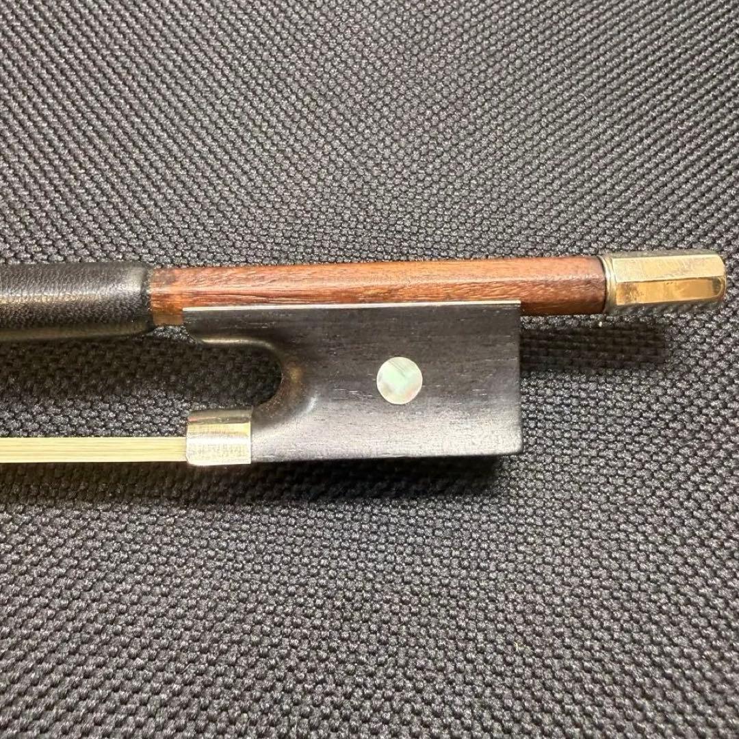 【整備品】オールド バイオリン 弓 4/4 フェルナンブコ 刻印無 ヨーロッパ製