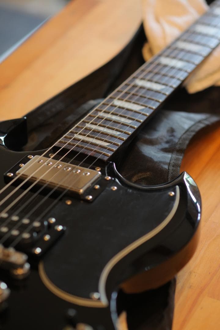 動画あり! Epiphone SG Pro ソリッドブラック整備済