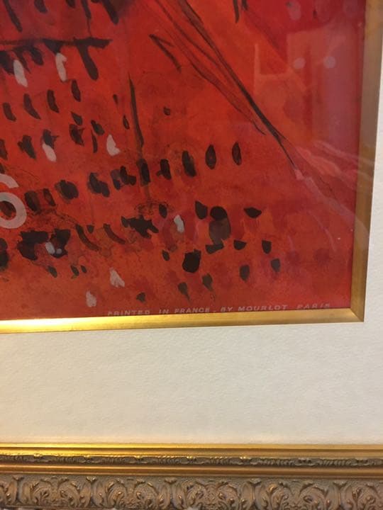 シャガール　カルメン　リトグラフ