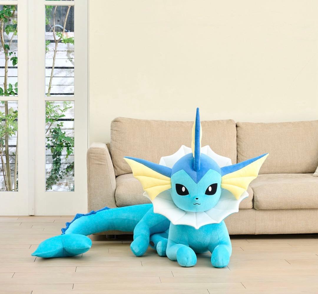 新品　ぬいぐるみ 等身大シャワーズ 寝そべり