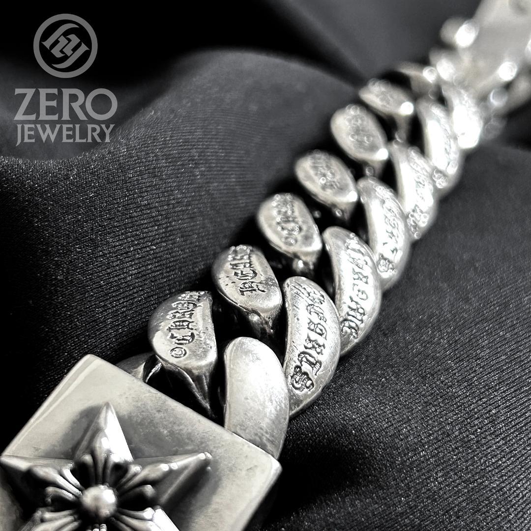 【！即日発送！925】スター 極太ブレスレット 11リンク Wロック