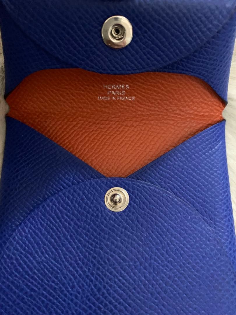 HERMES エルメス バスティア ケース バイカラー U刻印