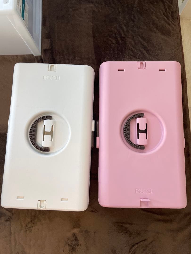 Richell ペットキャリー 2個セット ホワイト・ピンク