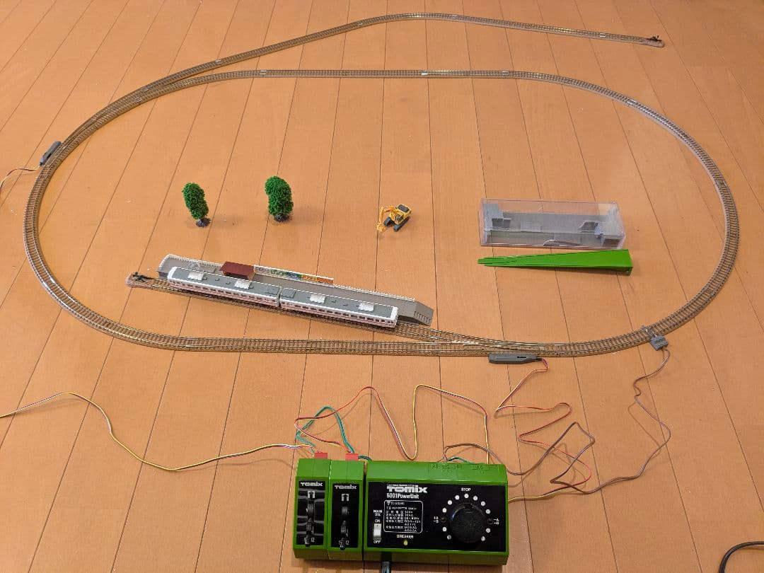 中古 Nゲージ オリジナルスターターセット レール+車両付き 入門用