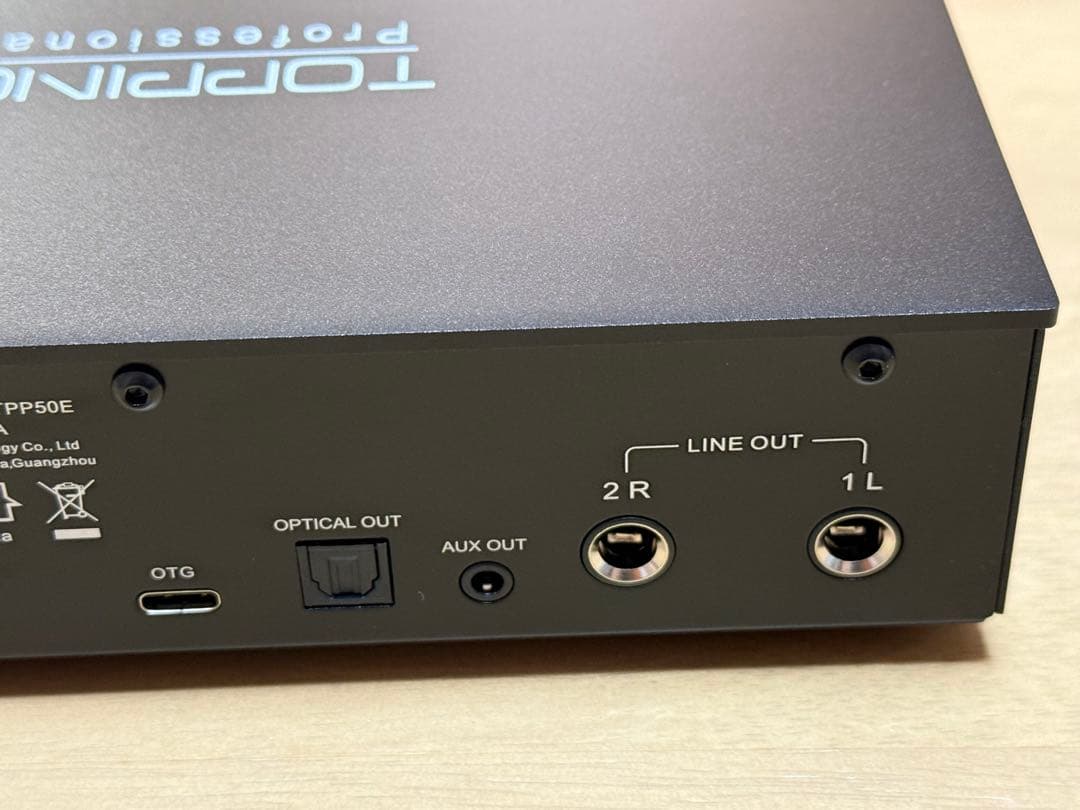 Topping E2x2 OTG ブラック オーディオインターフェイス