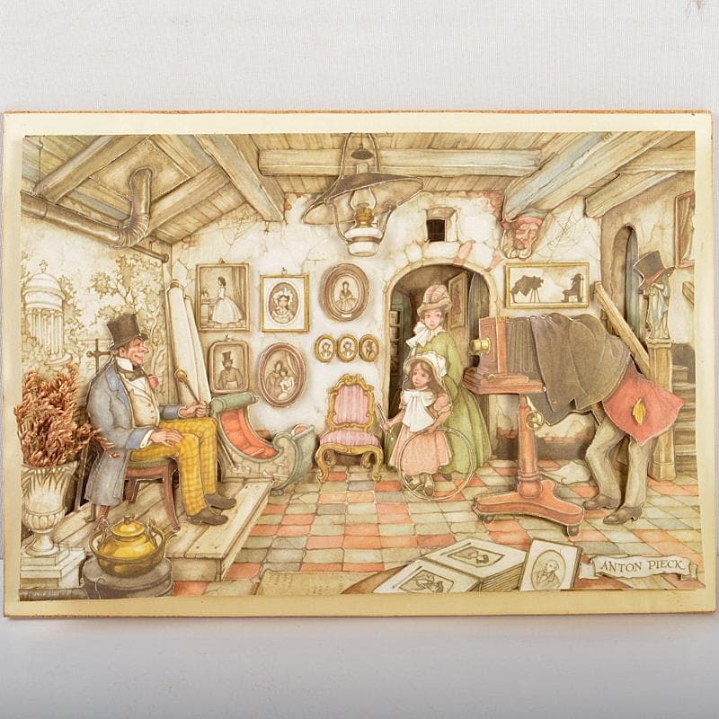 アントンペック作　シャドーボックス　3Dアート　額装　5点　M　R6576B