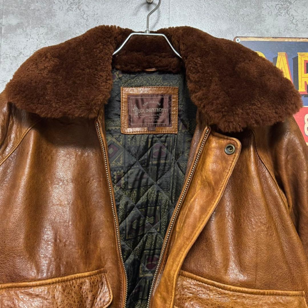 ゆ*と様 Golden Fleece G-1タイプ レザーフライトジャケット 本