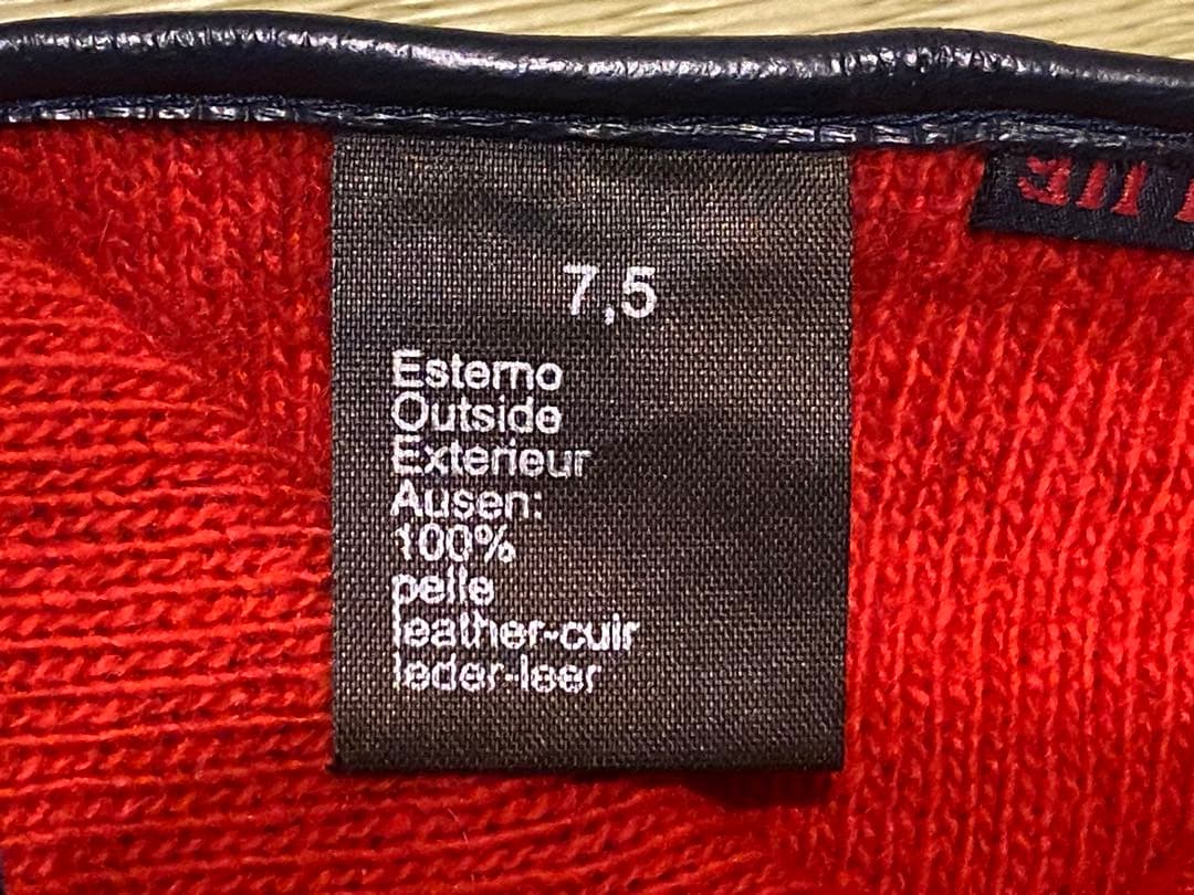 稀少 BLUE BLUE インディゴ 本革レザー手袋