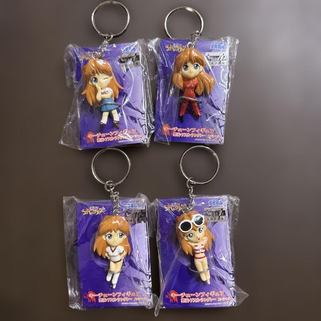 エヴァンゲリオン　エヴァ　アスカ　キーチェーン 4点　未開封　体操着　スーツ