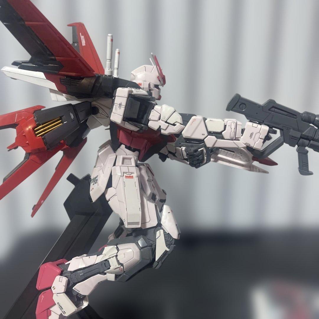 【癒し】PG1/60ストライクルージュ＋スカイグラスパーの組み立て済みジャンク品