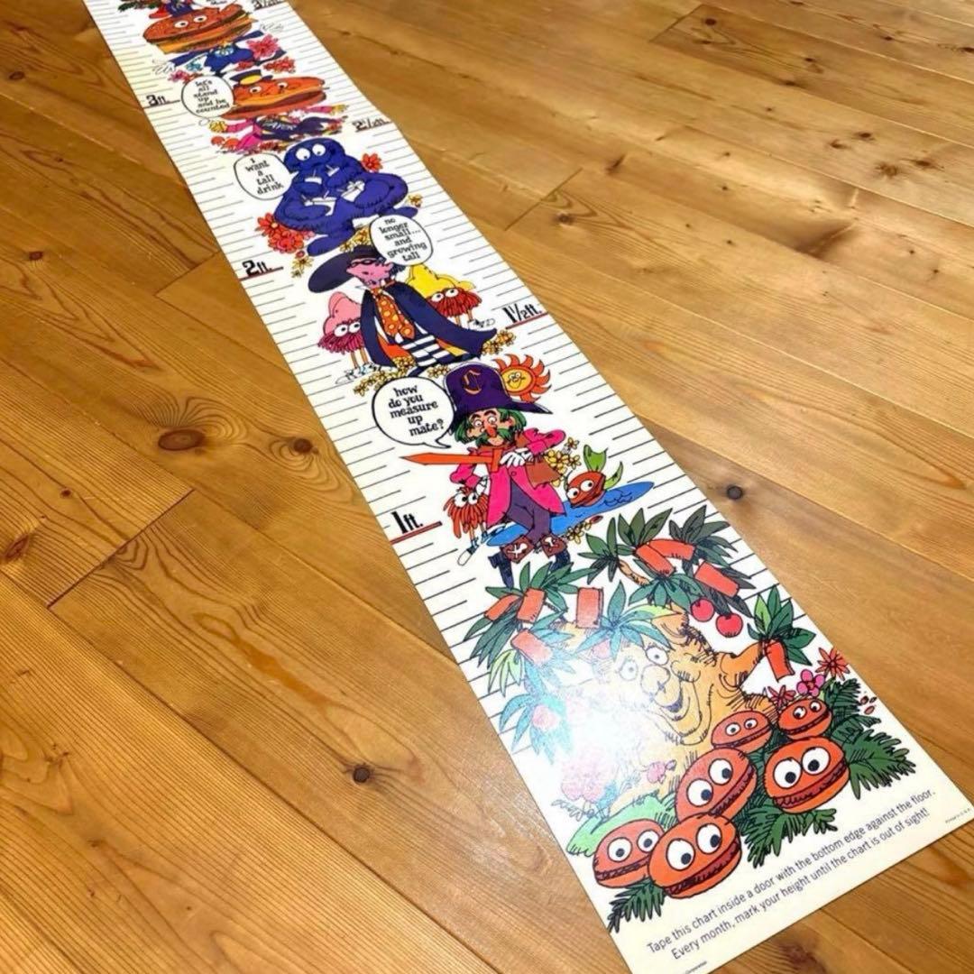 70s マクドナルドランド　キャラクター　身長計　ポスター　イービルグリマス