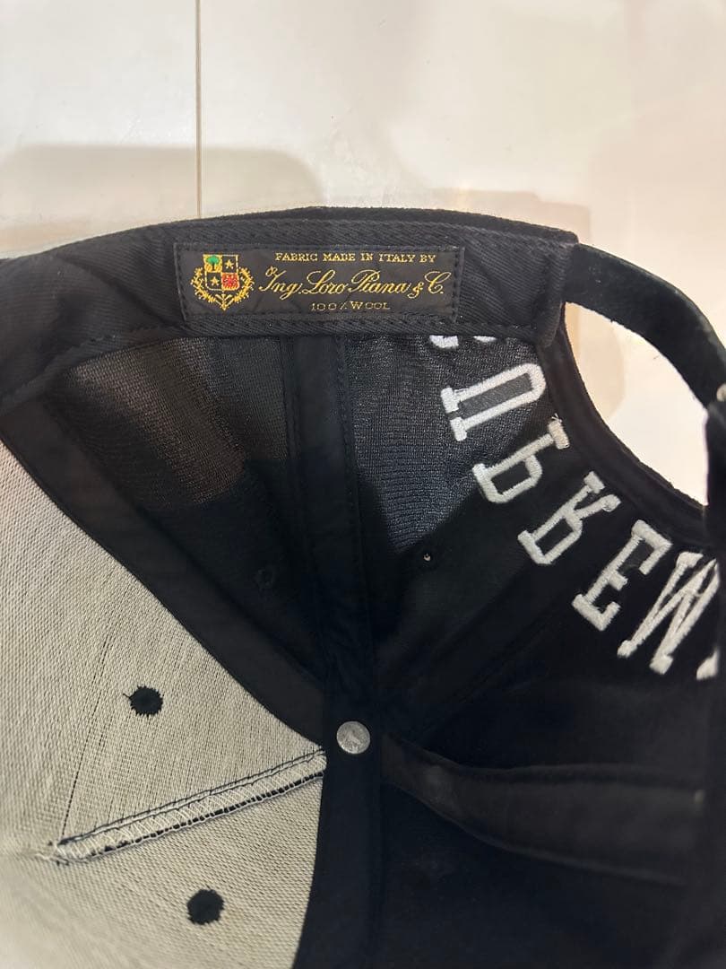 SUPREME キャップ　ロロピアーナ　ブラック