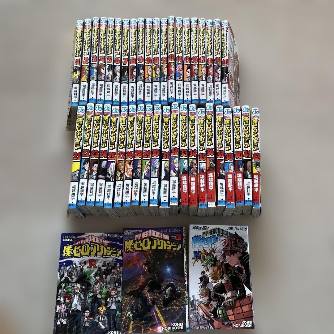 僕のヒーローアカデミア 1巻〜42巻　39巻無し 映画の特典3冊付き
