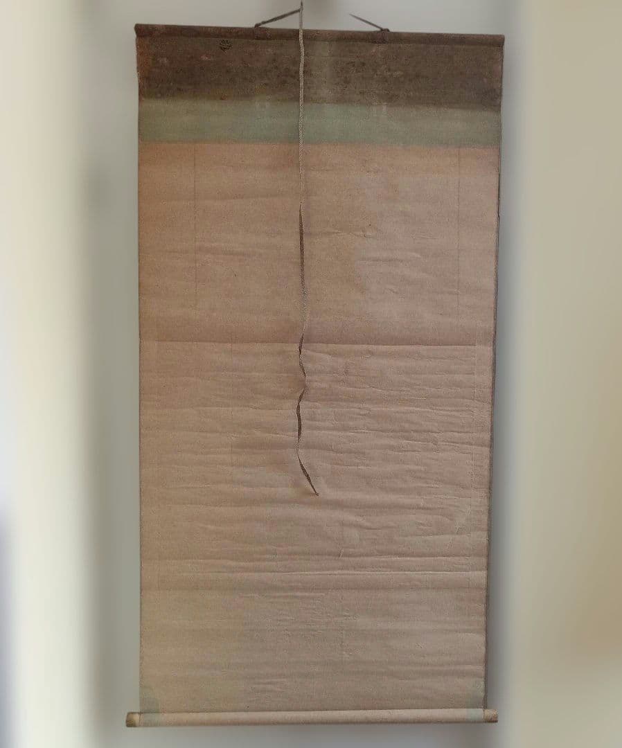 掛軸　雛祭り　箱無し　猫　ひな人形　骨董