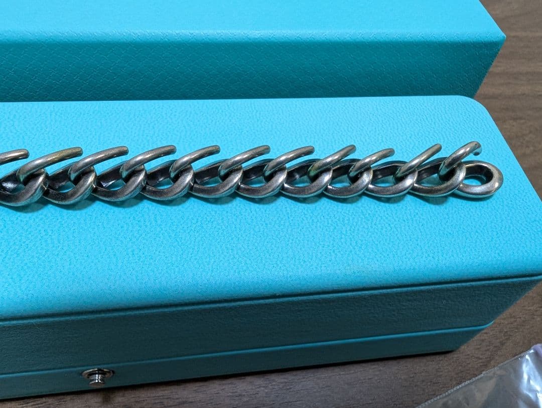 ティファニー ブレスレット フォージ ミディアム リンク　いぶし仕上げ