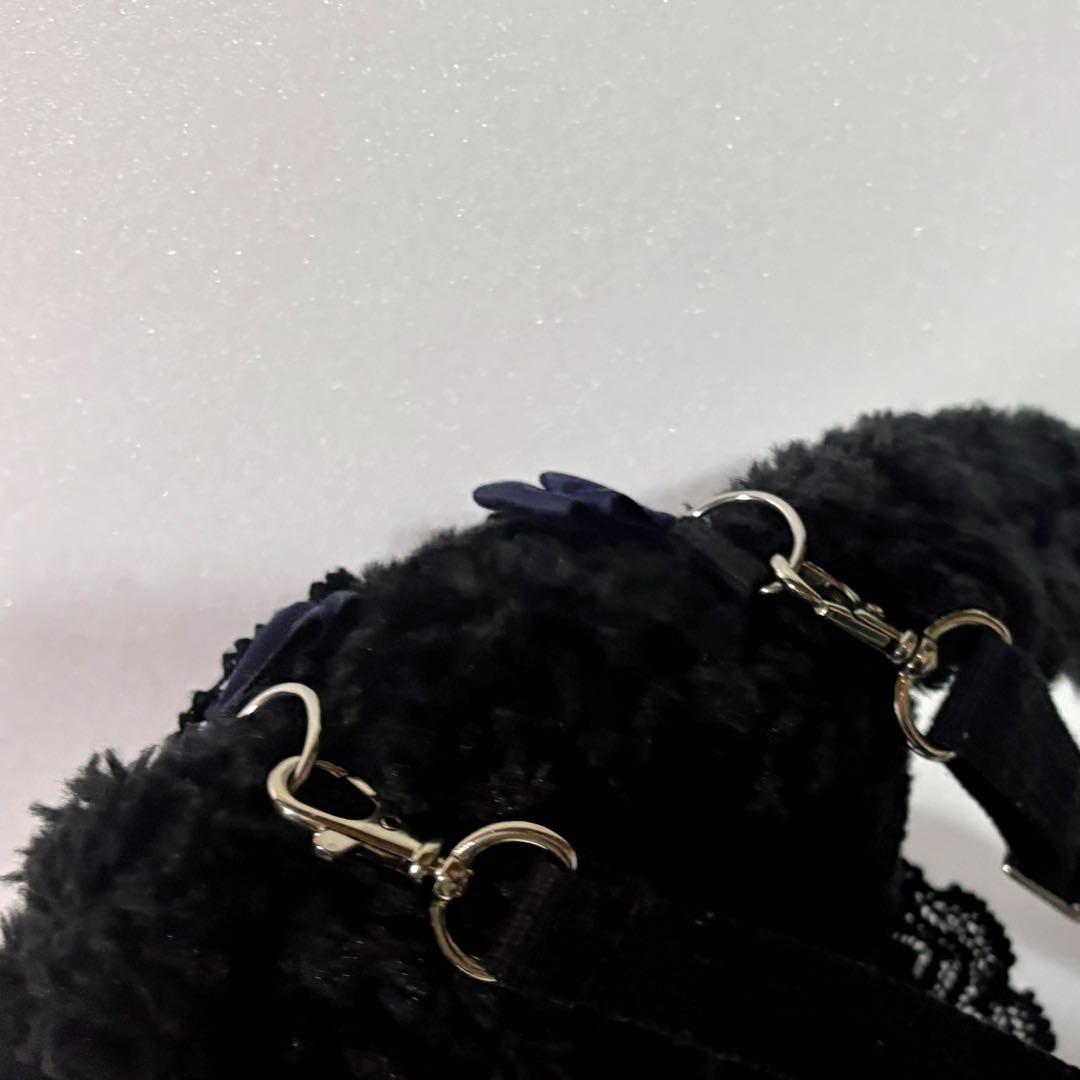 BABY 黒 紺うさくみゃ ポシェット