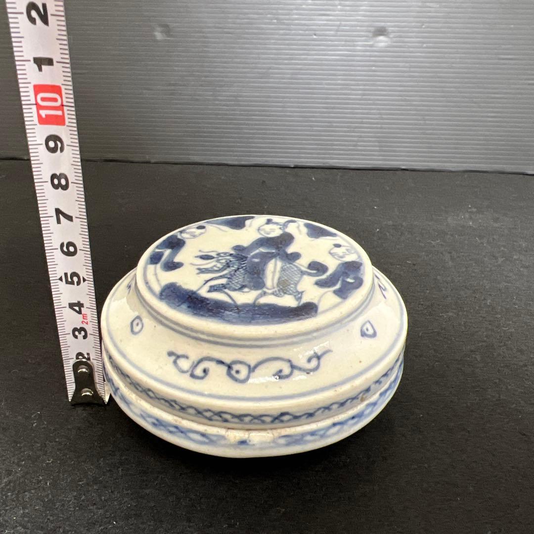 中国清時代　香合　幅約10㎝　東里8-0116①