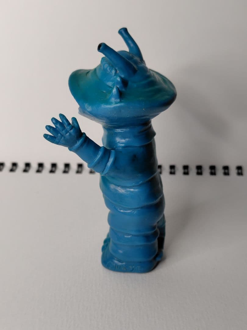 怪獣 ジャンボ指人形 カネゴン 青成型 約105mm 当時物