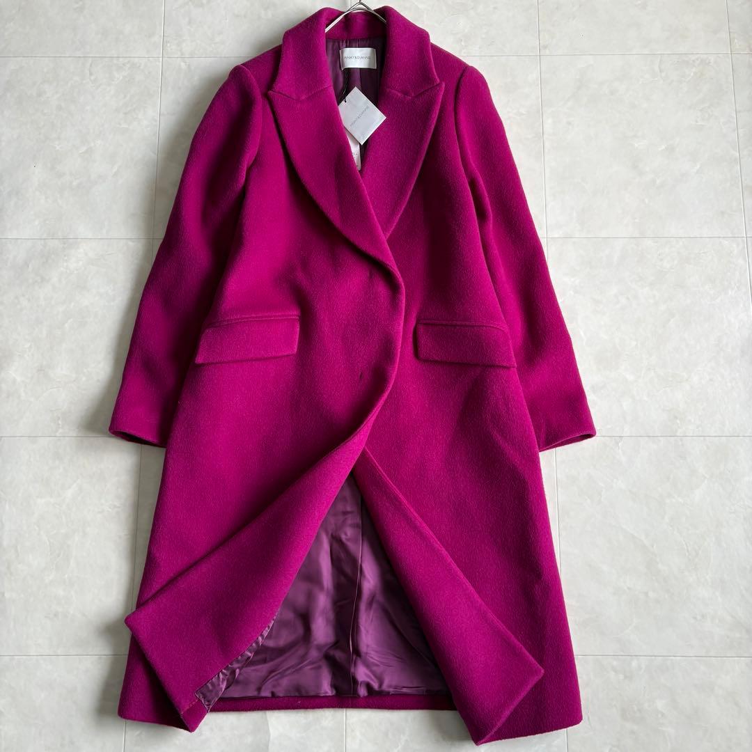 新品タグ付✨PINKY&DIANNE Wビーバーチェスターコート ピンク38
