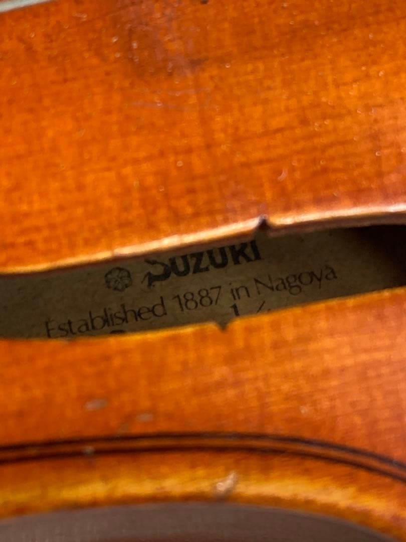 B）suzuki スズキ バイオリン 1/4 anno1981 300 キッズ