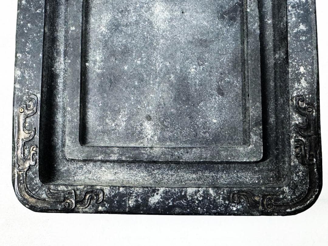 清 東林蓮社 硯型古墨 乾隆 約1678g 美術 中国 書道 墨 WWFT001