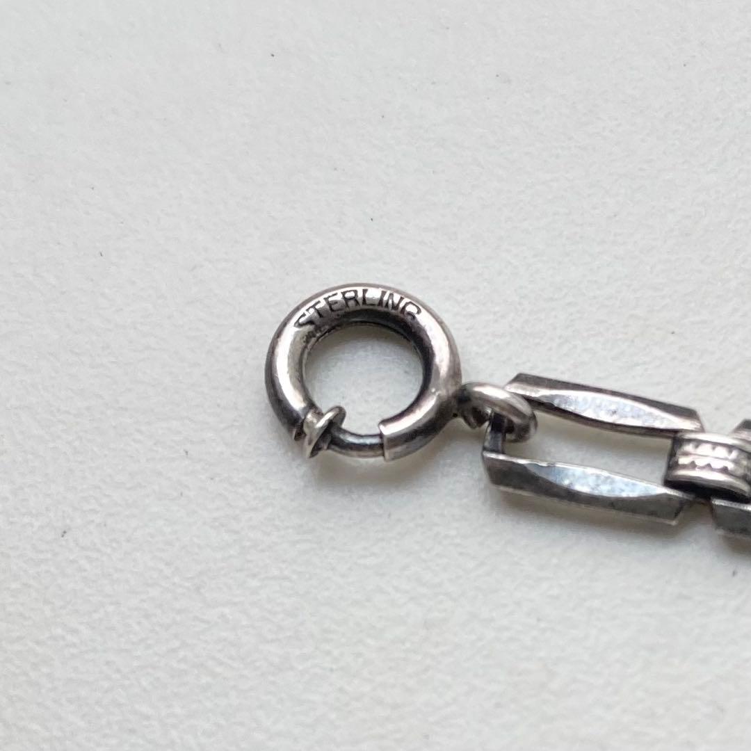 40s 50s USA製 フリーメイソン 逆五芒星 スターリング ブレスレット