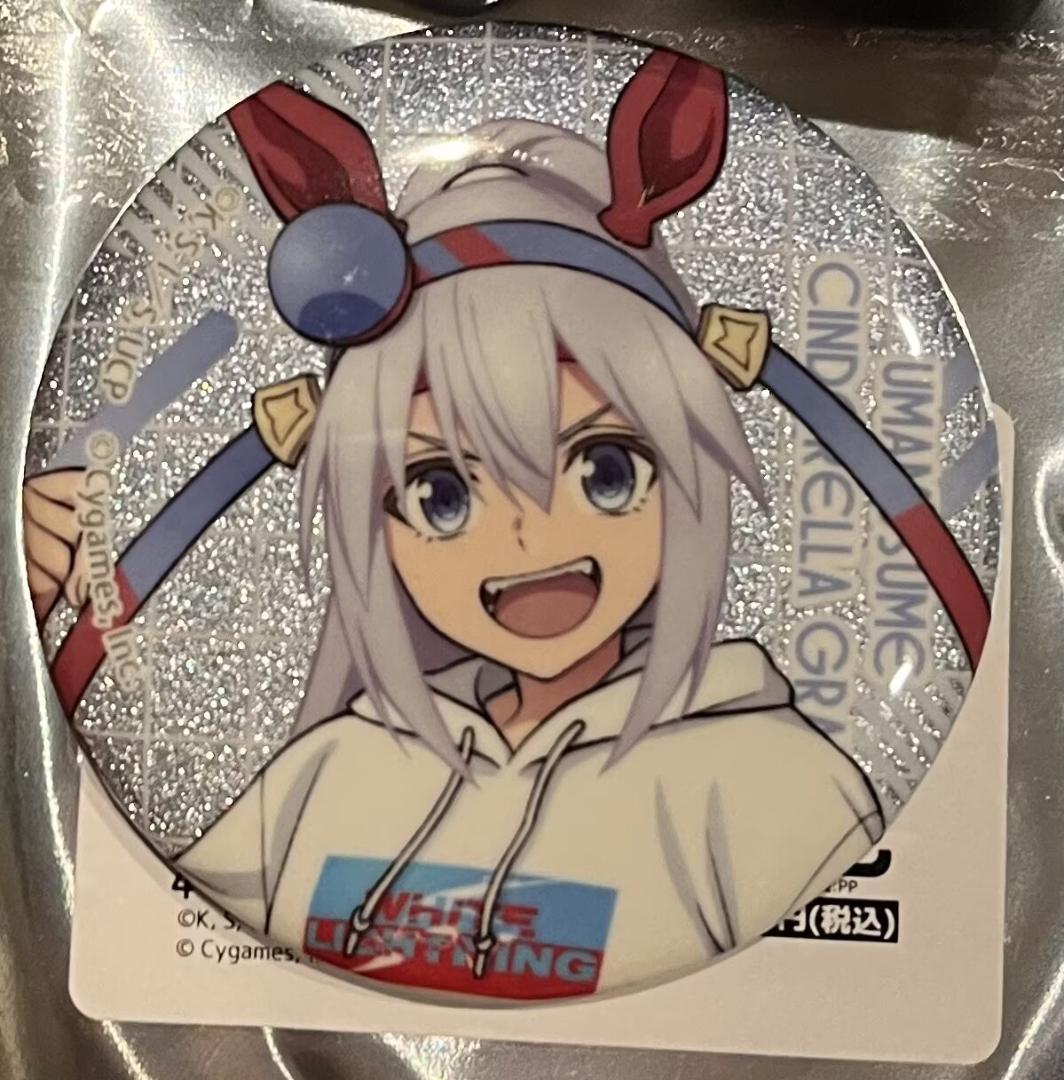 ウマ娘　タマモクロス　グリッター缶バッジ　マルイ　11点