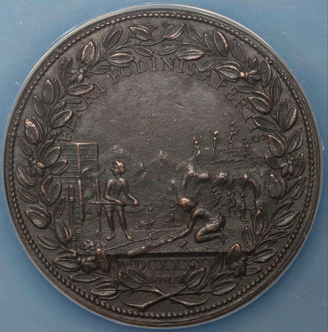 ウルバヌス8世 1641年 ブロンズメダル　特大スラブ入り