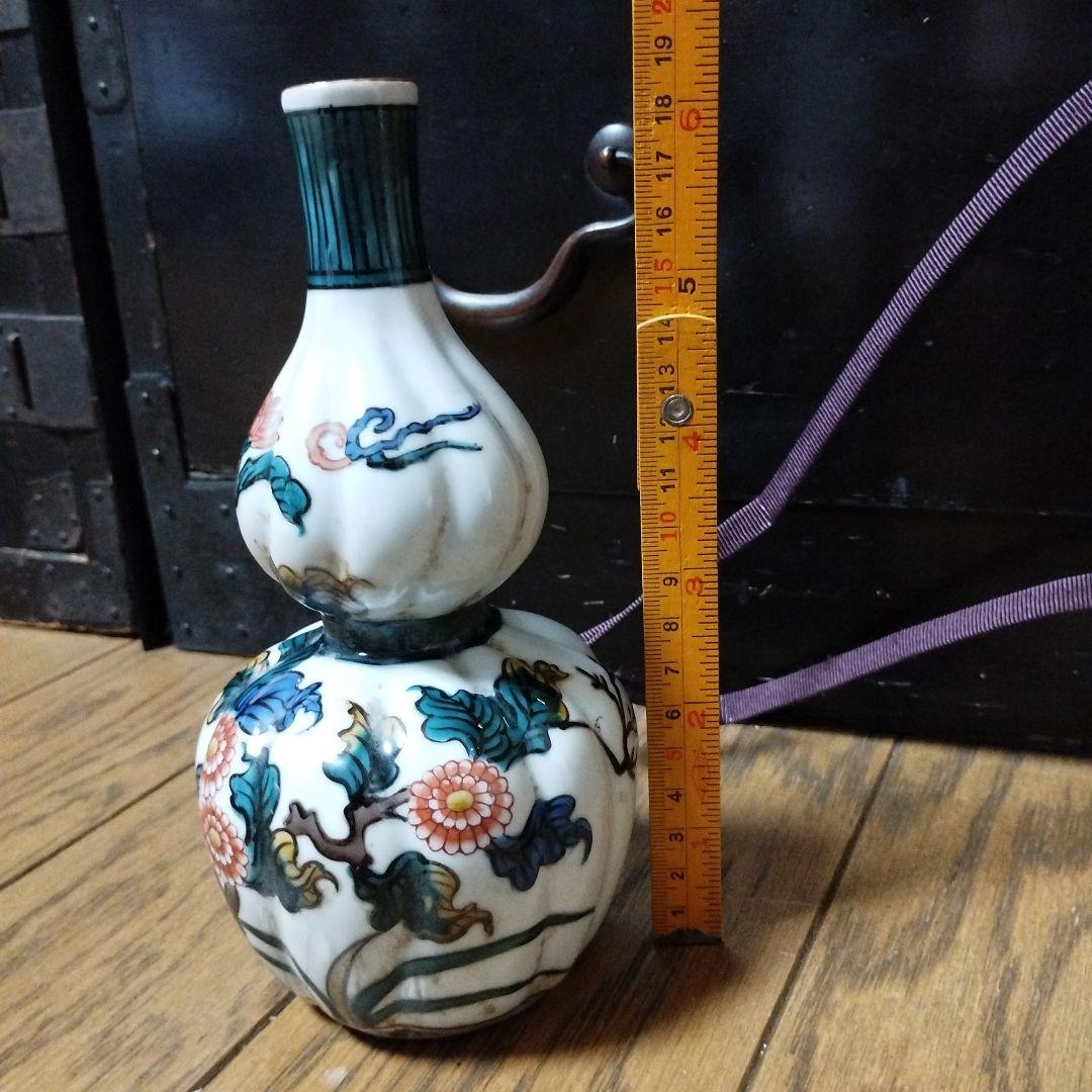 古九谷　花瓶　骨董品　アンティーク