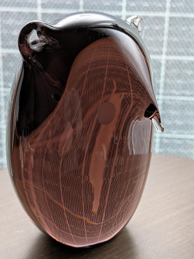 訳アリ　ヴィンテージボヘミアガラス工芸品 動物　1点もの