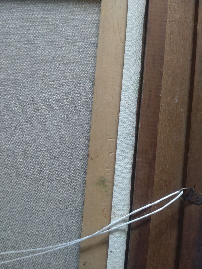 蜂の油絵【蜂の巣】1点物の元の/作者サイン入り/肉筆/F10号