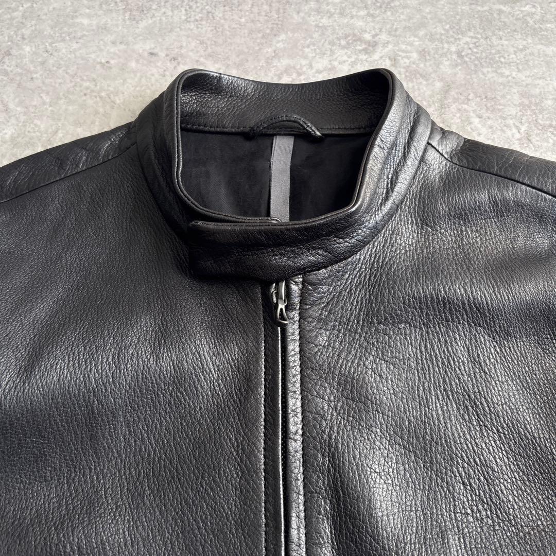 極美品■カズユキクマガイ アタッチメント【M】ディアスキン ライダースジャケット