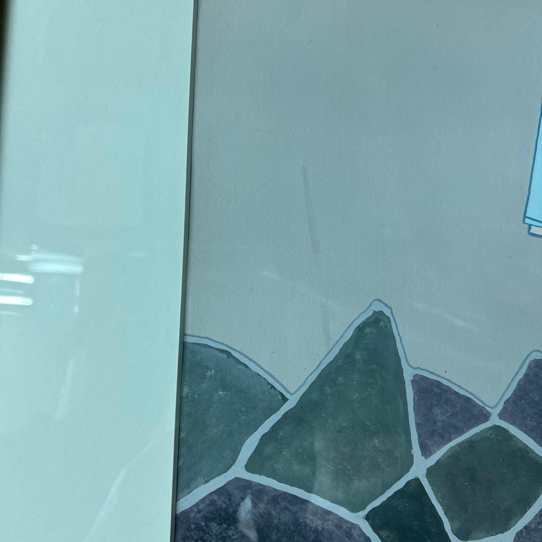 着物姿の女性の絵画