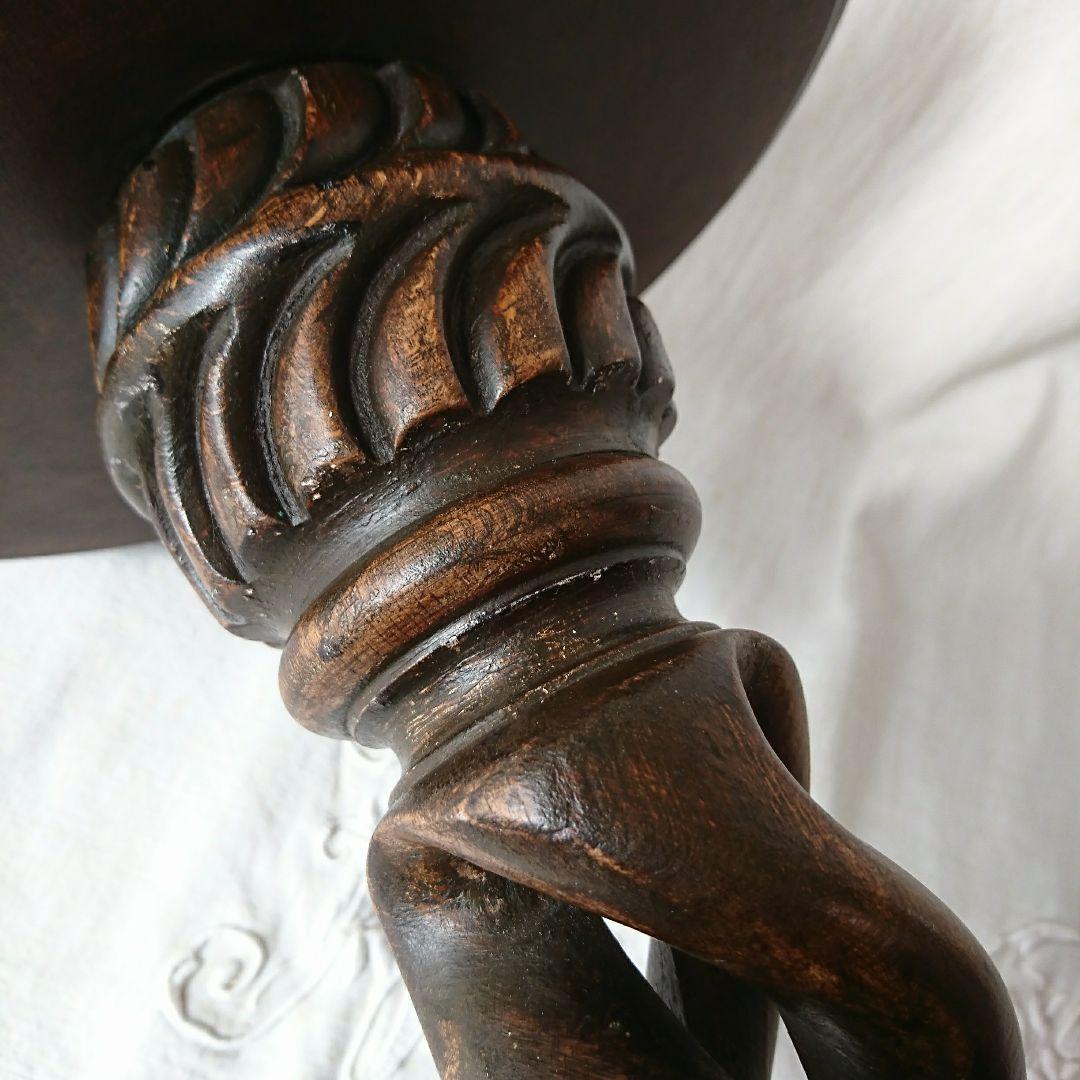 イギリスアンティーク 花台 ツイストレッグ