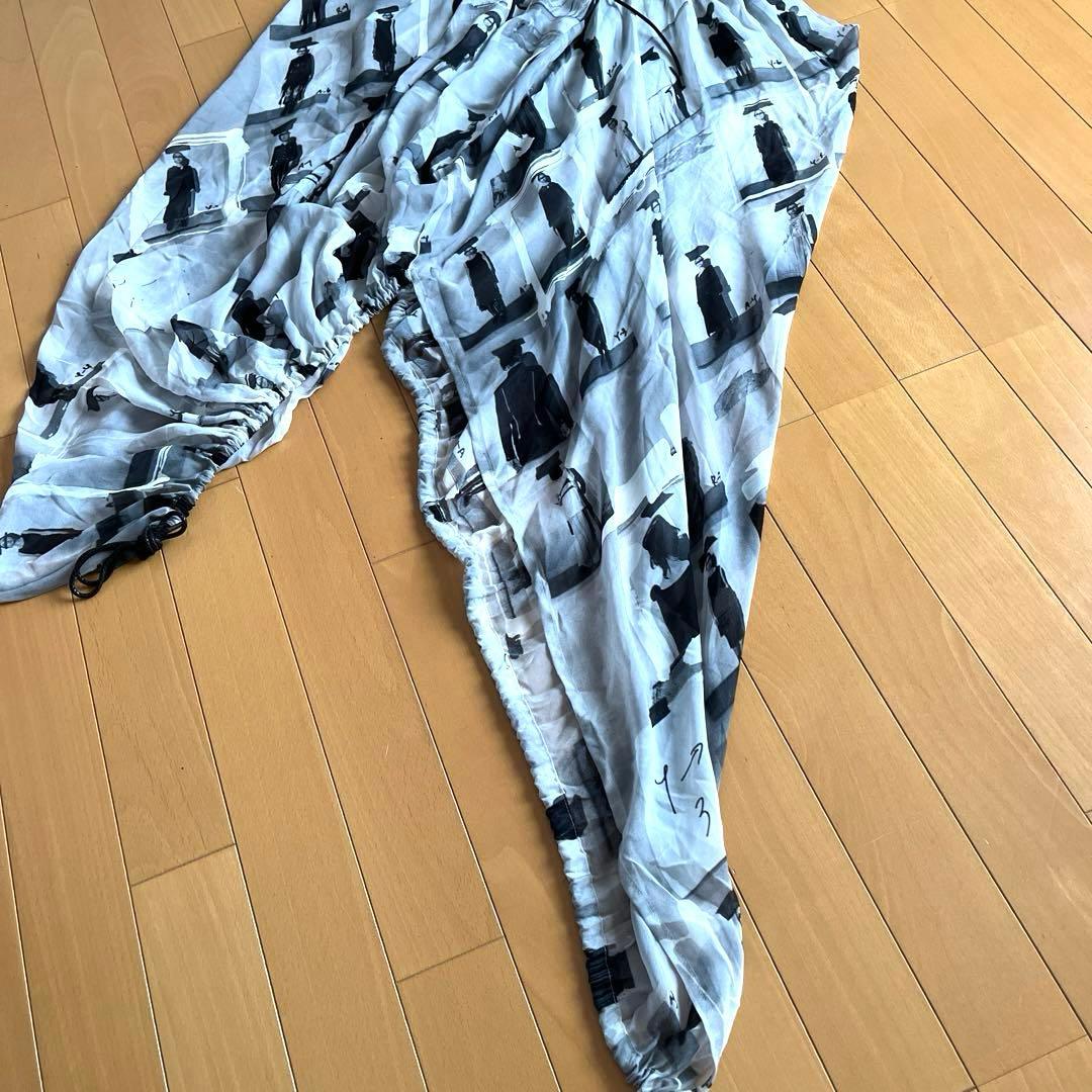 リミフウ　写真プリント　グレー ブラック スカート