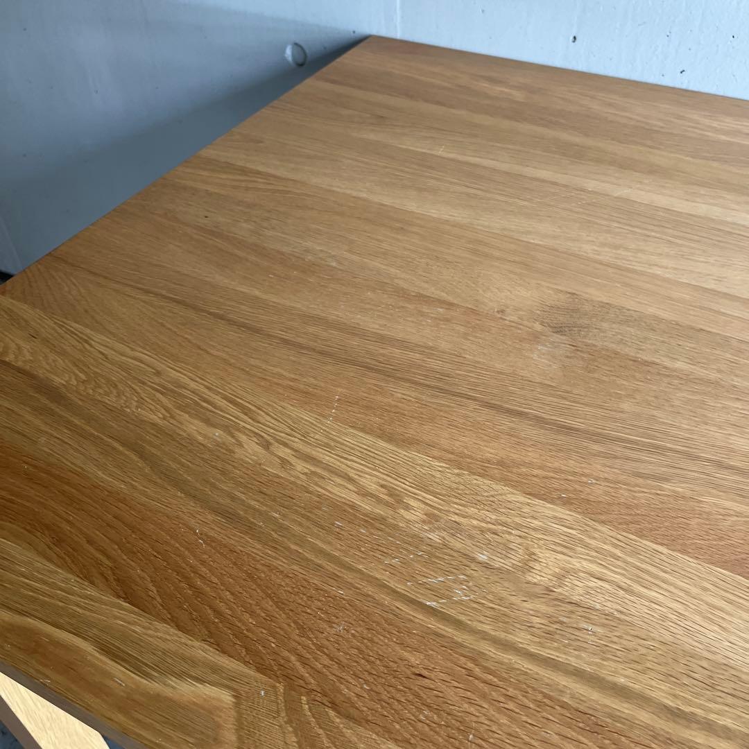 美品・廃盤希少★無印 無垢材ダイニングテーブル・オーク材・幅１４０ｃｍ