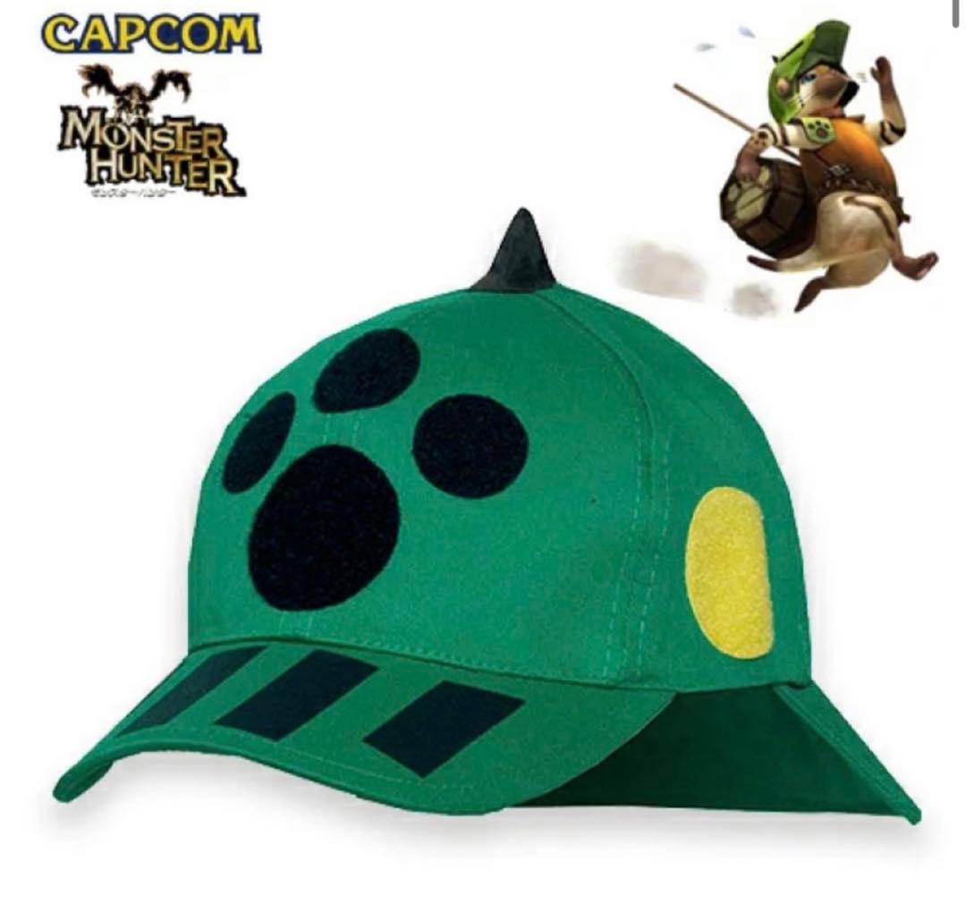 希少　新品　 モンスターハンター どんぐりネコヘルム型キャップ