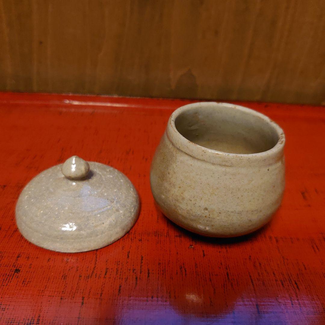 李朝小壺 三島 塩笥