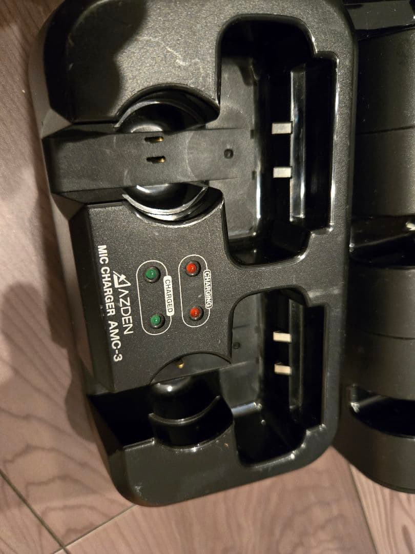 【AZDEN】アズデンダイナミックマイクロフォンIRH-56受信機充電器セット